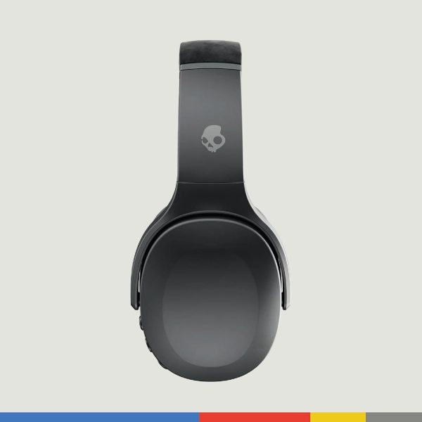 Skullcandy Crusher Evo Over-Ear Wireless Headphones with Sensory Bass with Charging Cable, 40 Hr Battery, Microphone, Works with iPhone Android and Bluetooth Devices - Black - Image 2