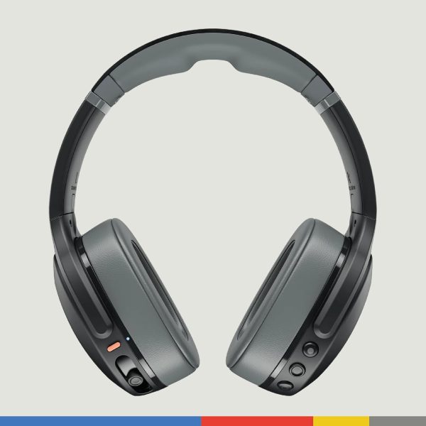 Skullcandy Crusher Evo Over-Ear Wireless Headphones with Sensory Bass with Charging Cable, 40 Hr Battery, Microphone, Works with iPhone Android and Bluetooth Devices - Black - Image 3